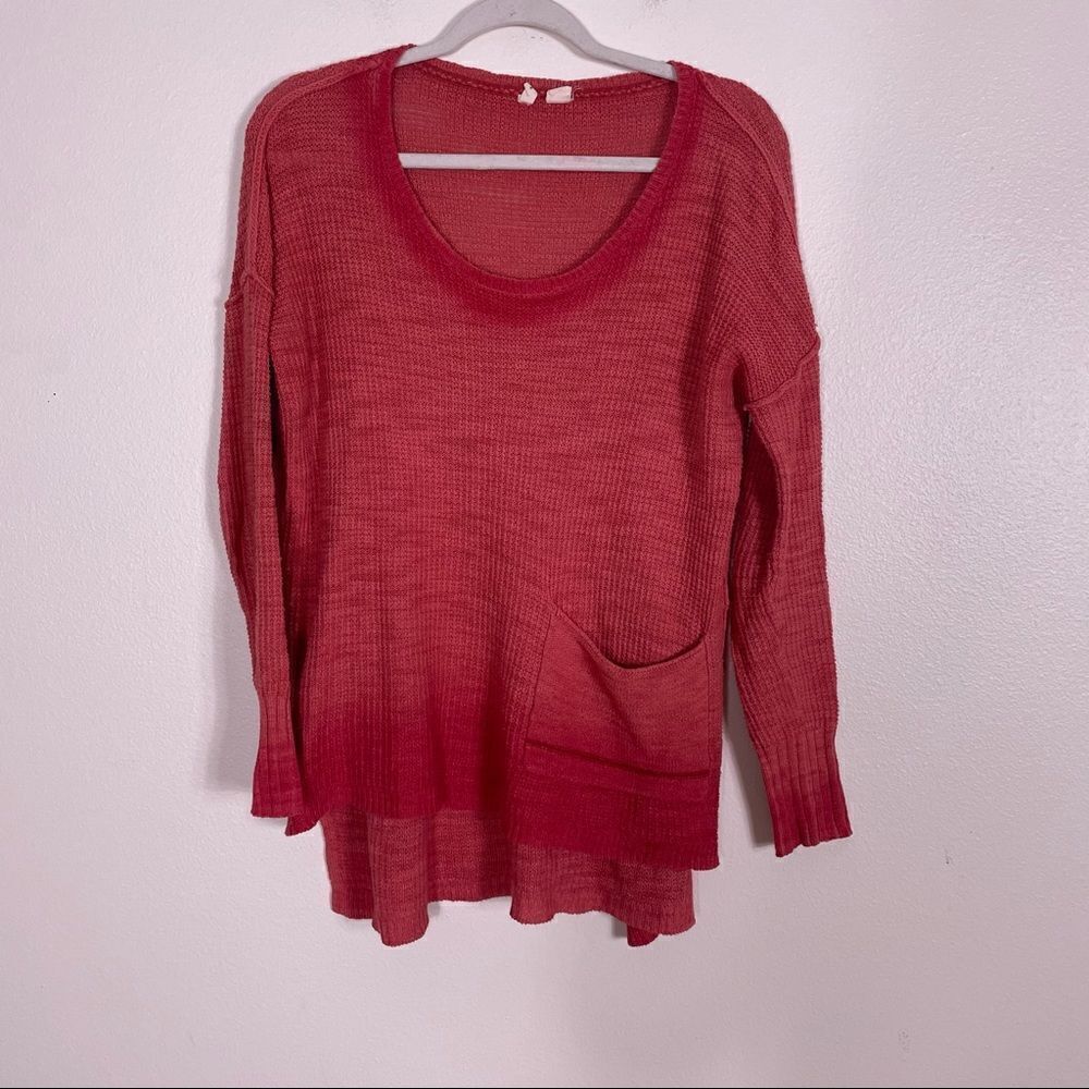 Moth | Anthropologie Orange‎ Dip Dye Oversized Sweater XS